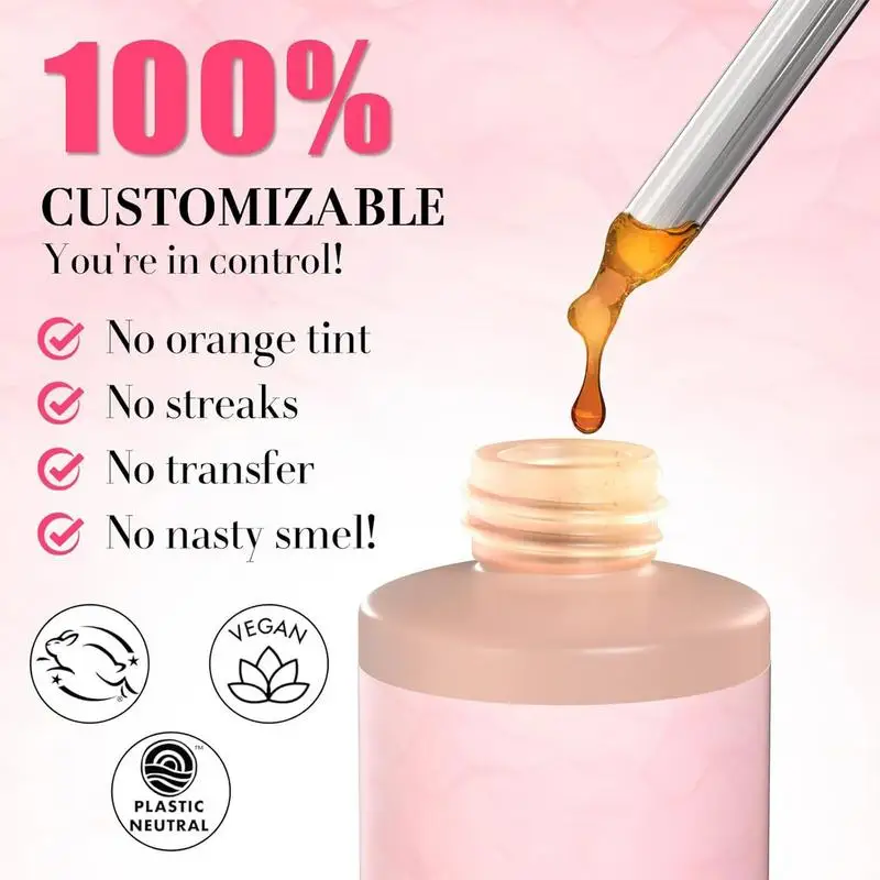 Self Tanning Drops Enhance Skin Melanins Liquid Bronzer Natural Tanner For Face Body Preventing Sunburn Sunless Tanning Product