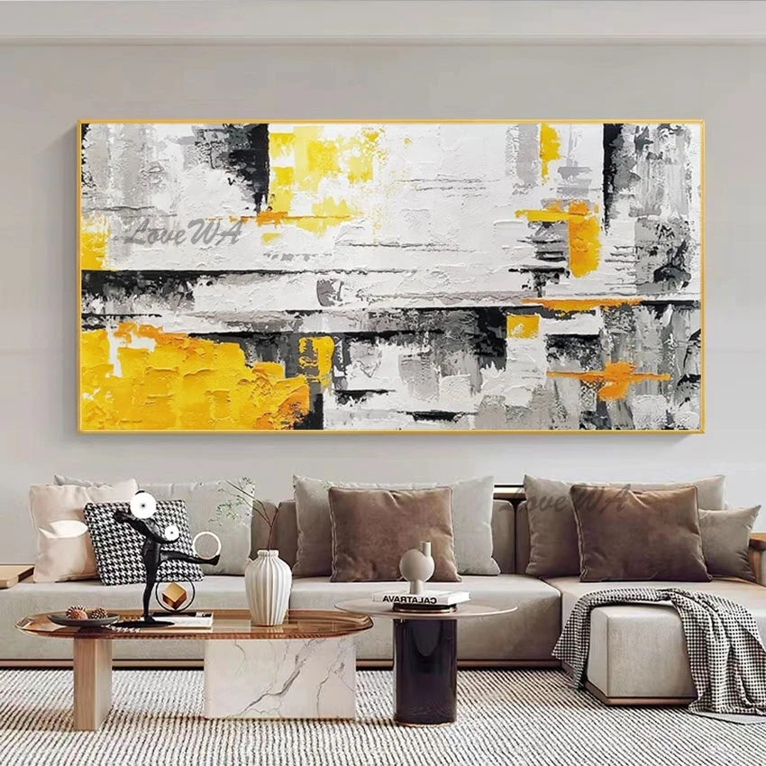 

Unframed Large Canvas Art Modern Acrylic Textured Abstract Painting 100% Handmade Hotel Wall Pictures China Imports Home Decor