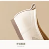 2024 Spring Women's Flat Shoes Korean Style Mary Jane Ladies' Casual Leather Flat Boat Shoes Loafers Work and Party Wear 41-43 5
