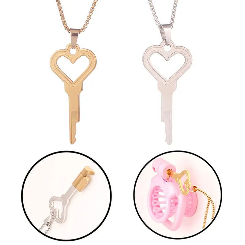Chastity Cage Key Necklace Accessories Fits All Cages Integrated Locks Key Holder Couple Games Preventing Cheating Sex Toys 18+ penis chastity cage chastity lock sex toy chastity cage accessory