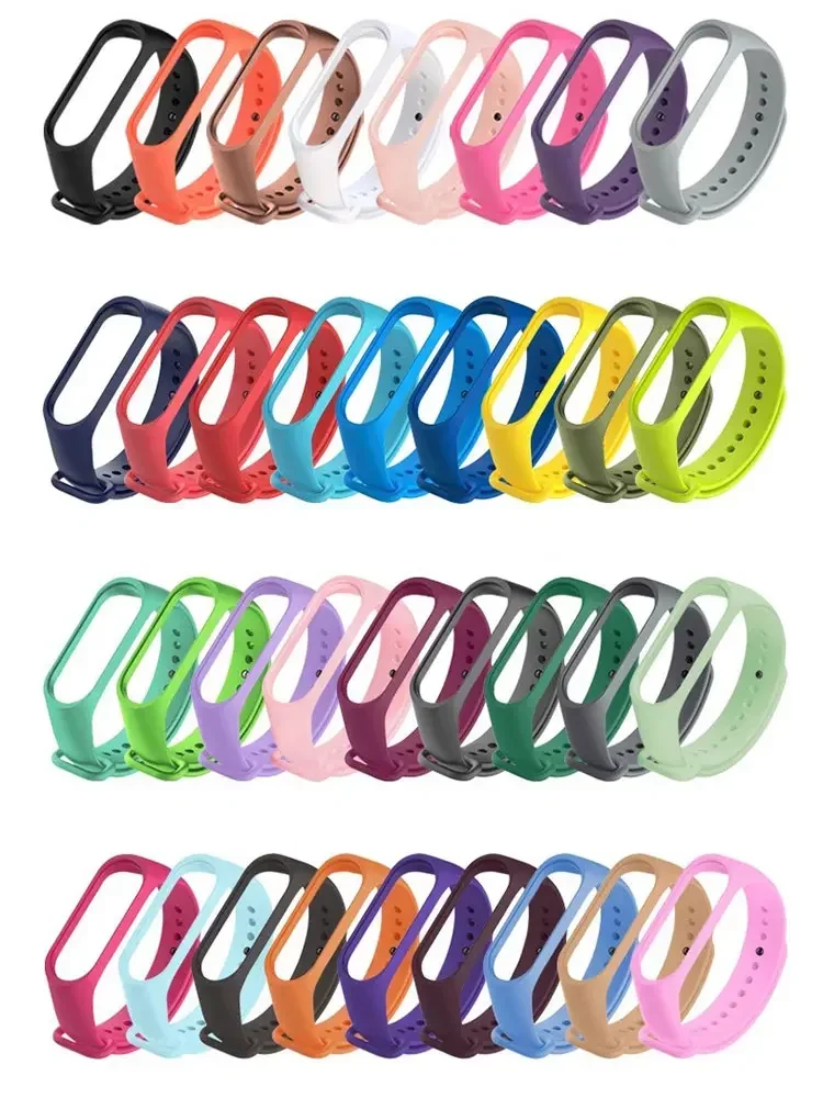 Watch Strap For Xiaomi Mi Band 7 6 5 4 3 Silicone Wristband Accessories