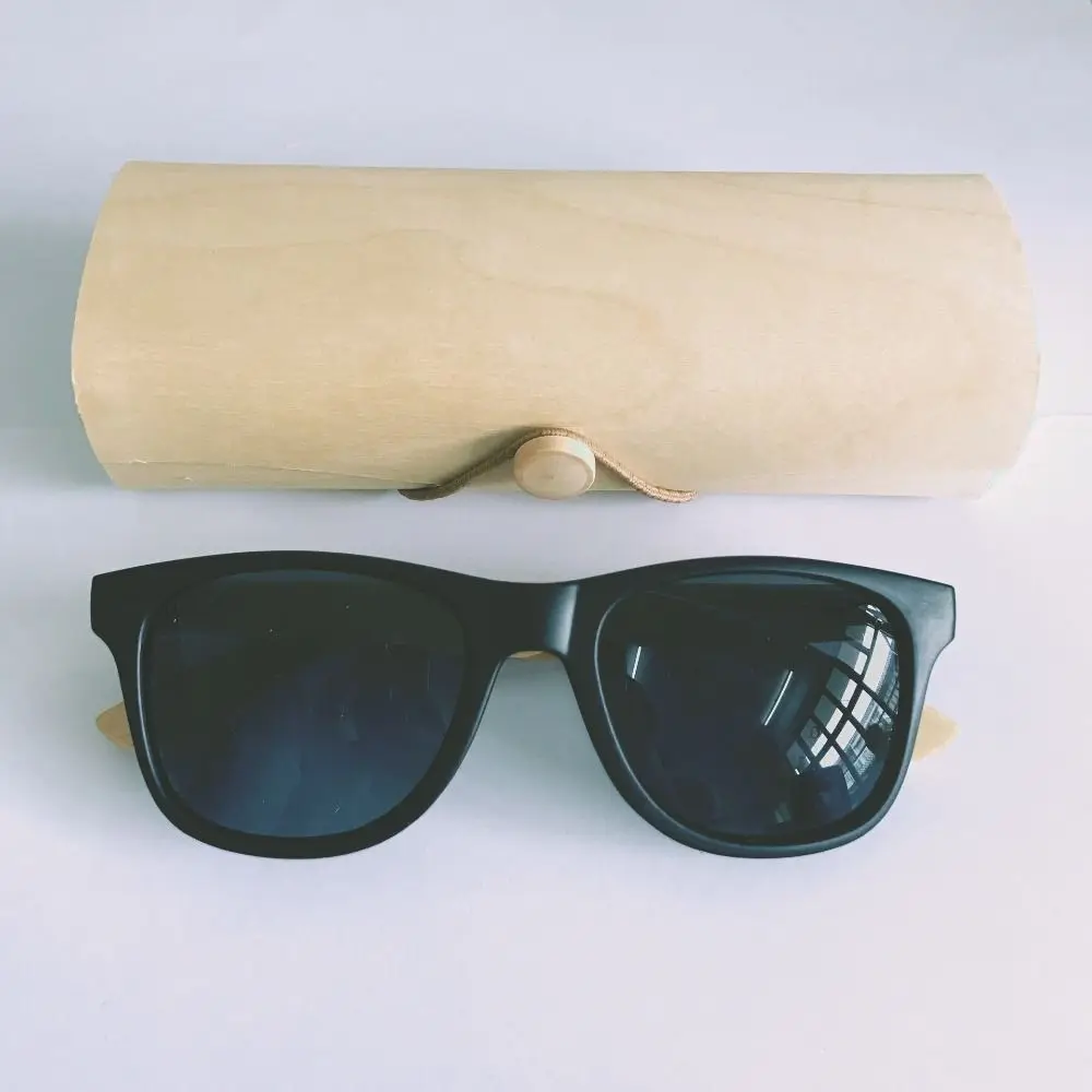 

Real Wood Sunglasses Case Vintage Women Eyeglasses Holder Retro Portable Glasses Box Eyewear Accessories
