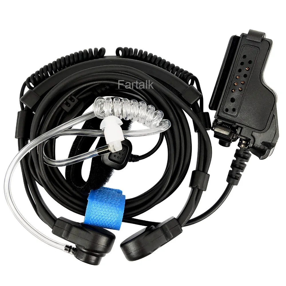 Microfone de Controle de Garganta Telescópica Fone Ouvido Mic para Motorola Ht1000 Xts1500 Xts2500 Xts3000 Xts3500 Mt2000 Walkie Talkie Rádios - Image 5
