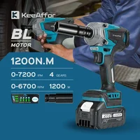 KEEAFFOR 1200N.M Brushless Electric Impact Wrench 1/2 Inch Cordless Electric Screwdriver Drill Power Tool For Makita 18V Battery 1