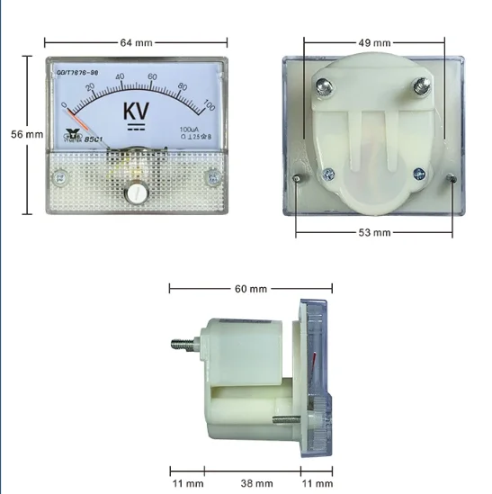 Zeigertyp DC-Voltmeter 85C1 – 5KV/10KV/15KV/20KV/30KV/50KV/100KV Hochspannungsvoltmeter mit integriertem Hochspannungswiderstand – Detail 7