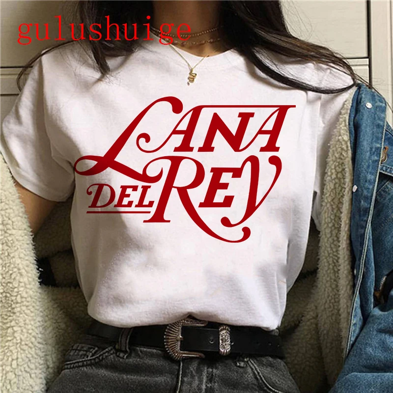Hip Hop Lana Del Rey Ldr Segeln Grafiken T Shirt Unisex Harajuku Frauen Vintage Kurzhülse T-Shirt Streetwear Weibliche T-shirt – Detail 7