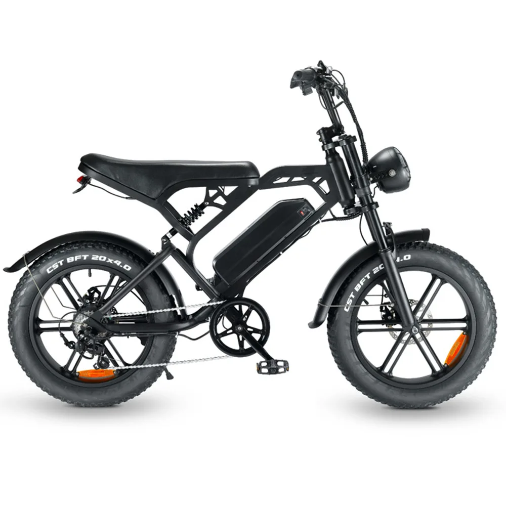 Deren Warehouse Electric City Bike Moto Electrica Hybrid Monopattino Fat Tire Bike Electric Fat