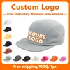 Custom Logo Embroidery 5-panel Cotton Hat for Men and Women Baseball Hats Wholesale Design Print Skateboard Outdoor Camping Cap 1