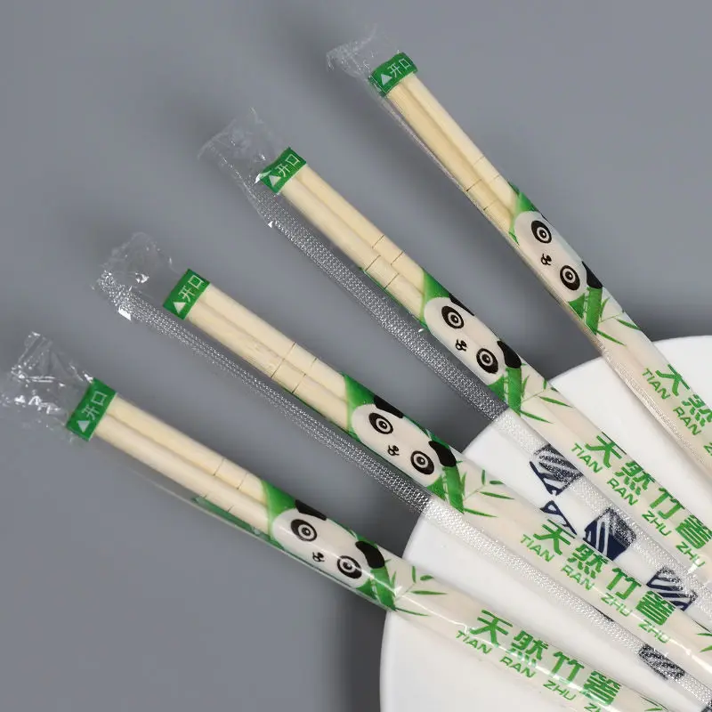 Description Picture 4 of item40pcs Disposable Chopsticks Independent Packaging Chopsticks For Restaurants Chinese Bamboo Material Household Chopsticks