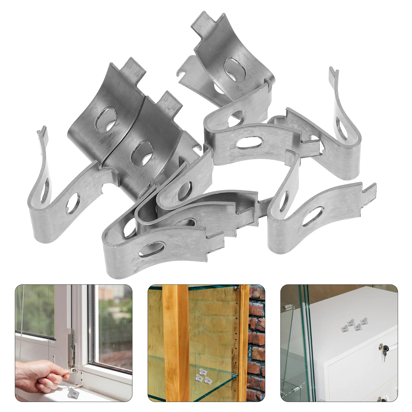 10 Pcs Shelf Bracket Clip Wall Mounted Shelves Cabinet Clips Pegs Support Shelving Nails