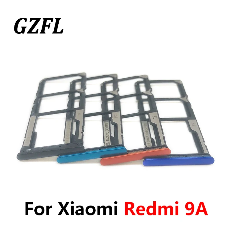 

New Sim Tray Holder For Xiaomi Redmi 9A SIM Card Tray Slot Holder Adapter Socket Repair Parts