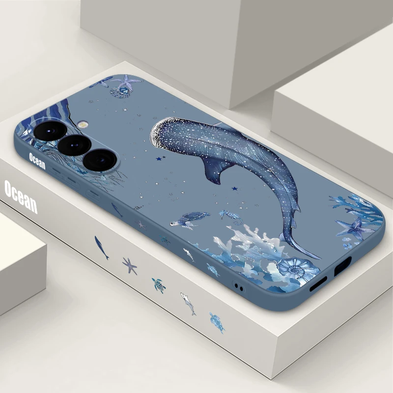 Ocean Shark Whale Design Phone Case Cover