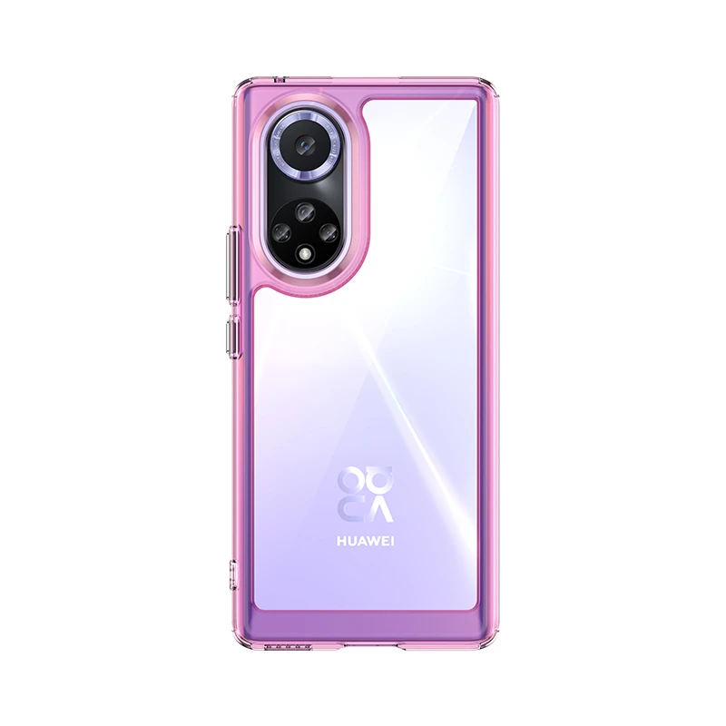 Cover Per Huawei Nova 9 Con Specchio Intelligente E Supporto - Custodia Protettiva Flip Viola Con Display Di Ora E Meteo