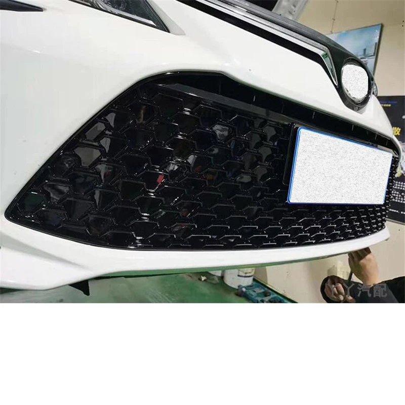Toyota Corolla 2019-2023 년 레이싱 그릴 앞 범퍼 자동차 그릴 개선 된 장식 커버 바디 키트
