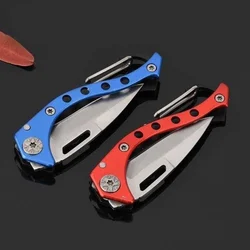 Edc couteau de poche pliant d'extérieur, Mini couteau tactique de chasse et de pêche, couteau de survie, porte clés Portable, outil de Camping 