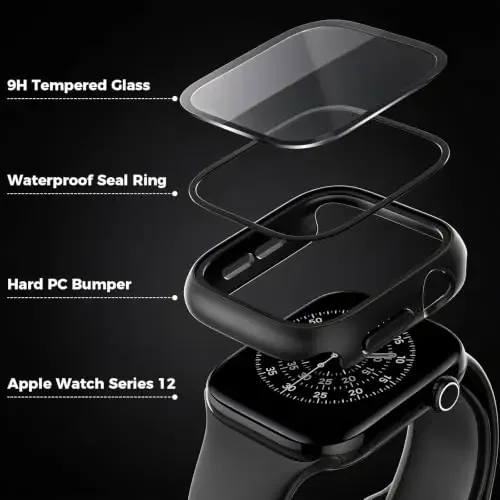 Waterproof Tempered Glass Screen Protector Case