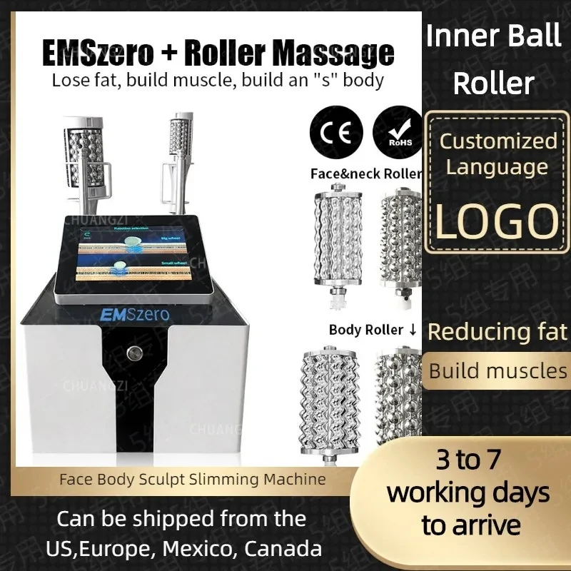 

EMSzero roller 360 degree compression micro vibration DLS-EMSLIM ultra-thin forming machine NEO RF EMS grease burning HIEMT