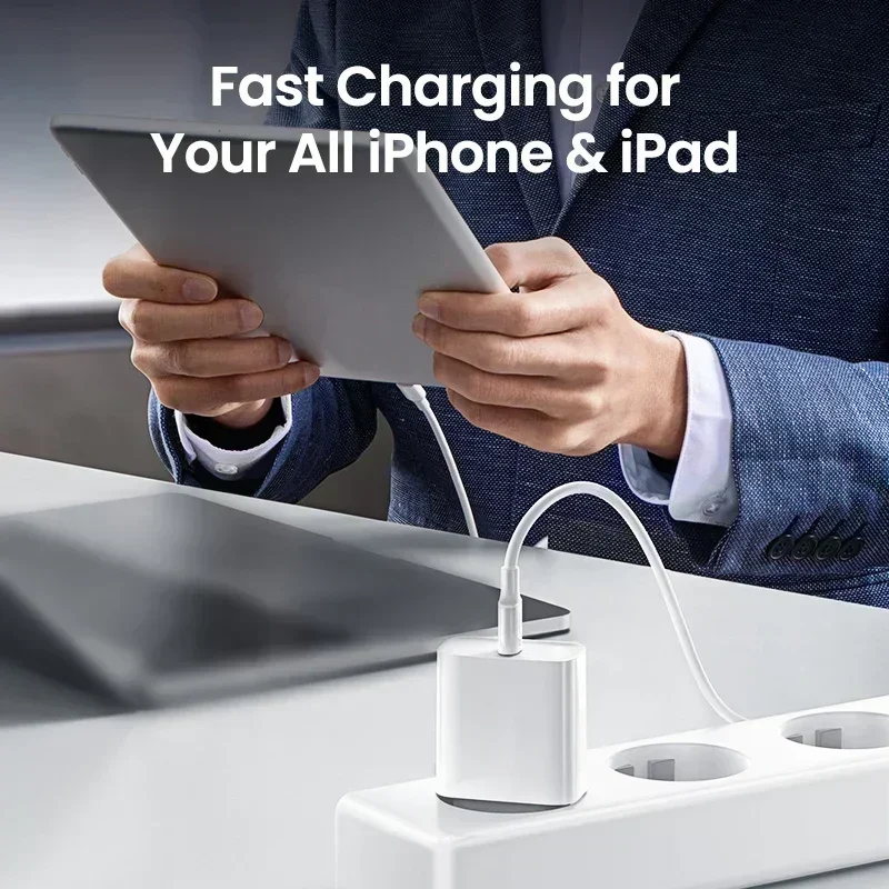 Apple Original 30W USB-C Power Adapter Fast Charger For Apple iPhone 14 Pro Max 13 12 11 Plus ipad Lightning Charging Cable 6