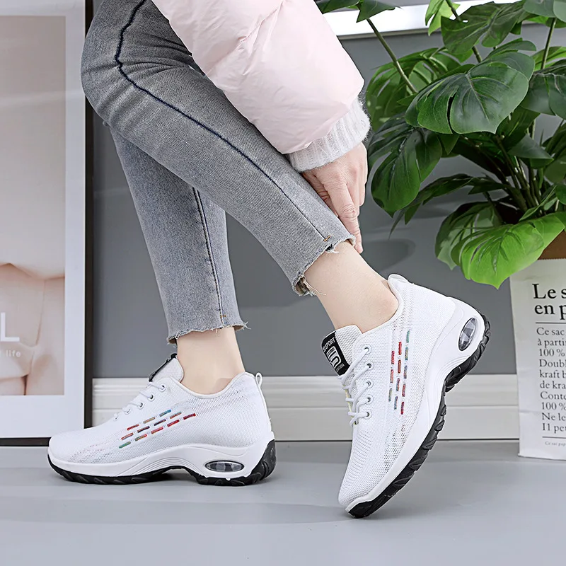 

Women Fashion Sports Casual Shoes Sneakers Women 2023 Spring New Breathable Sneakers Shoes Flat Lace-Up Shoes Zapatillas Mujer