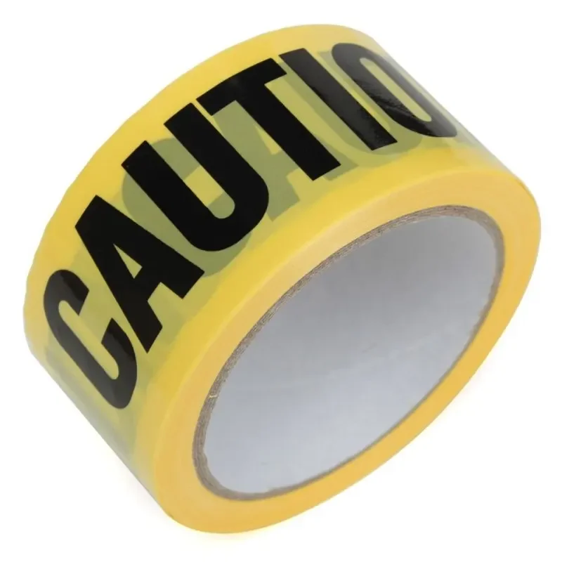 Danger Caution Warning Isolation PE Traffic Warning Tape with Yellow Background and Black Lettering for Safety