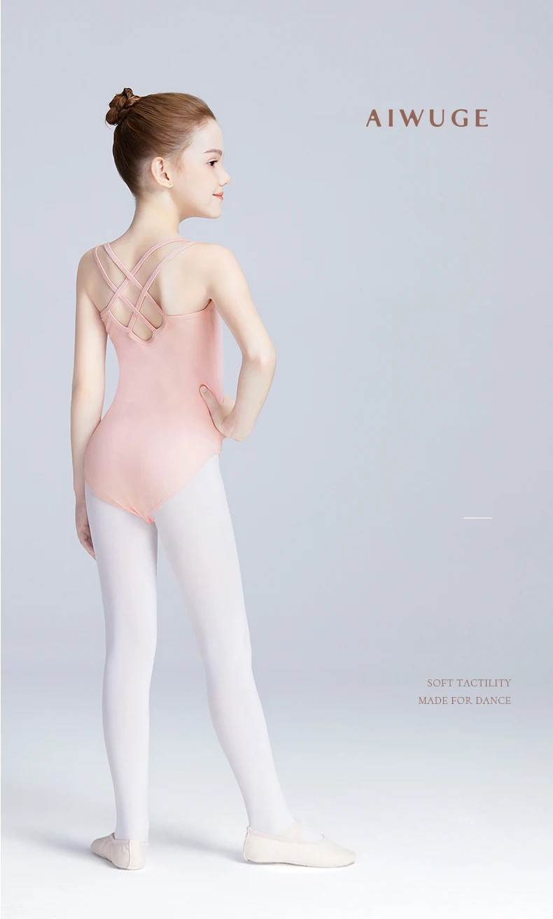 Mädchen-Unterhemd, Ballett-Trikots, schwarzer Tanz-Body für Gymnastik/Schwimmen im Sommer – Detail 3