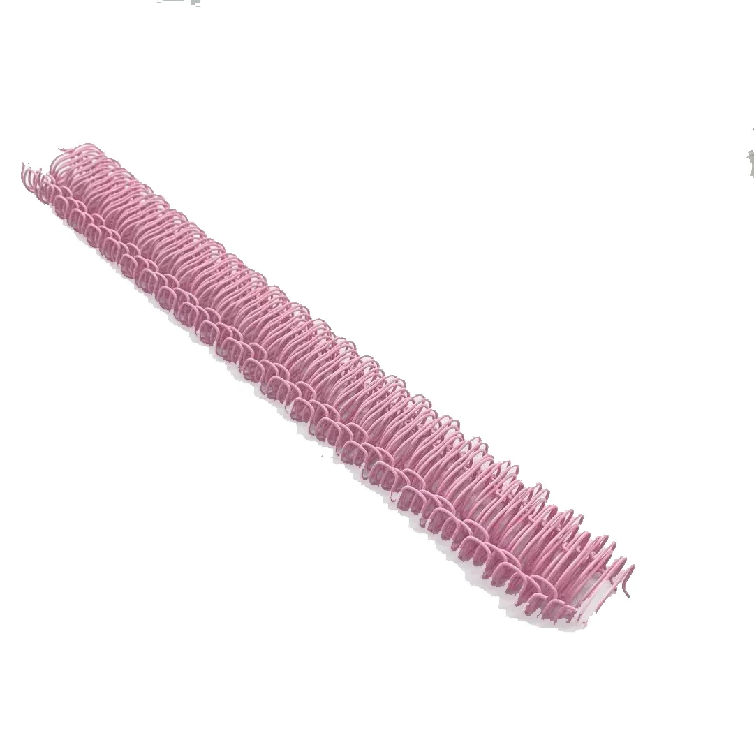 50개 15.9mm 2:1 골드 노트북 바인딩 더블 코일 금속 바인딩 링 A4 더블 YO-와이어 캘린더 데스크 캘린더 코일 바인더 링