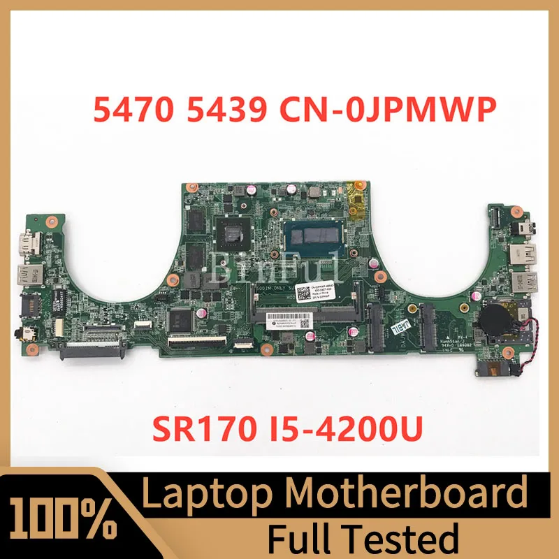 

Mainboard CN-0JPMWP 0JPMWP JPMWP For Dell 5439 Laptop Motherboard DAJW8CMB8E1 W/SR1EE I5-4010U CPU 100% Full Tested Working Well