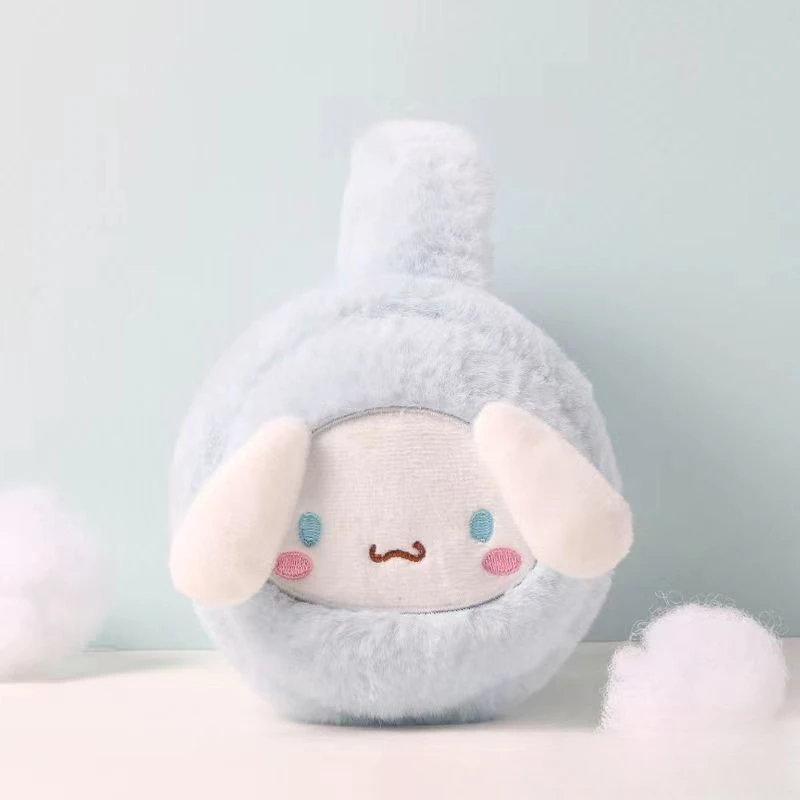 

Kawaii Sanrio Anime Cinnamoroll Pompompurin Kuromi Cute Cartoon Earmuff Simple Keep Warm Plush Earmuff Girly Heart