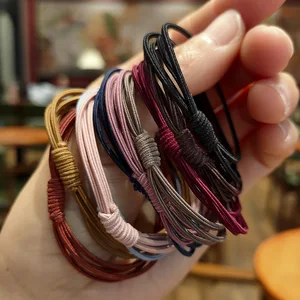 Simple Daily Hair Elastic Bands For Girls Colorful Hair Rope Fashion Nice-looking Hair Accessories Rubber Bands Elegant Headwear