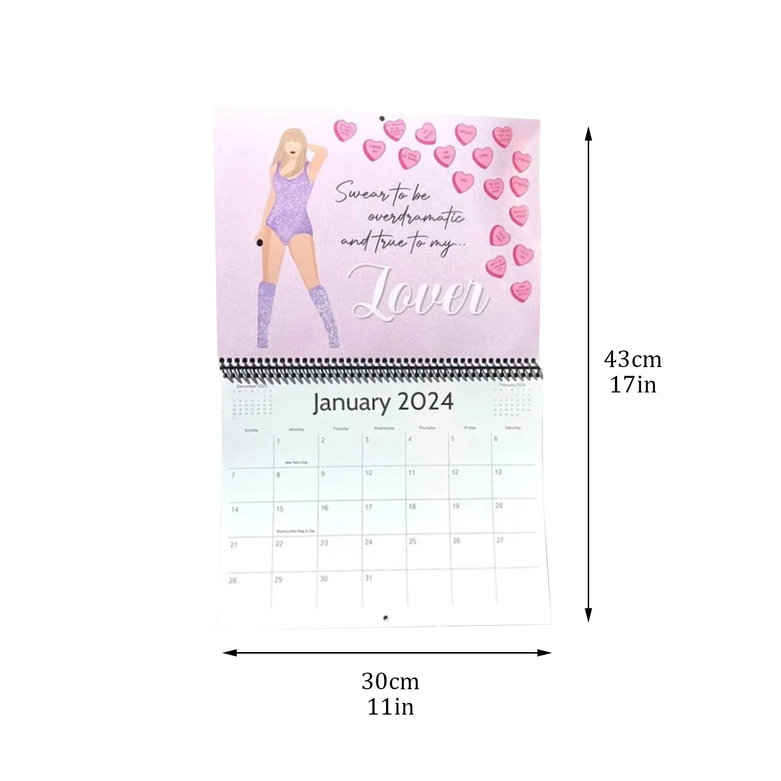 The Eras Tour Calendar And Bookmark For Taylor Swift Fan desk calendar