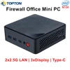 Topton Firewall Office Mini PC M5 Intel N150 N100 2xi226-V 2.5G LAN DDR4 3200MHz PCIE3.0x4 SSD NUC Mini Computer Windows 11 WiFi 1