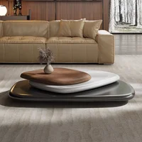 Table basse rotative, table à thé flottante créative de créateur italien minimaliste italien pour grands appartements, haute qualité 2