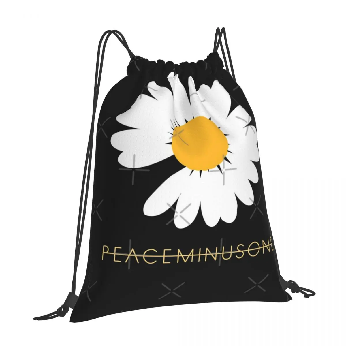 

Kpop GDragon Peaceminusone Daisy Monogrammed Drawstring Backpacks Customized Personalization Ideal School Camping Use