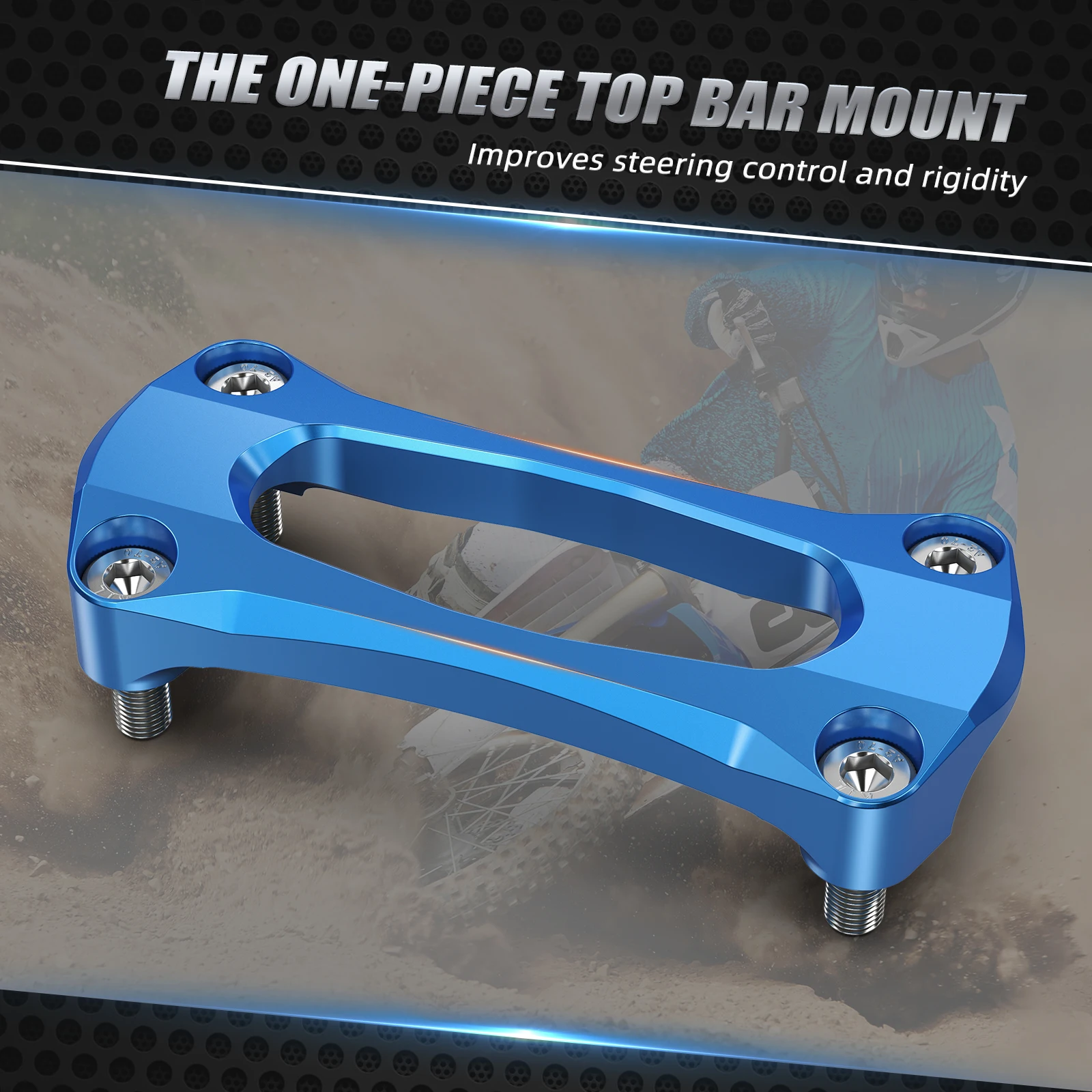 Für Yamaha YZ250F YZ450F 2014-2020 YZ 250FX 450FX 2016-2020 WR250F WR450F 16-19 28,6 MM Lenker Stabilisator montieren Riser Klemme – Detail 6