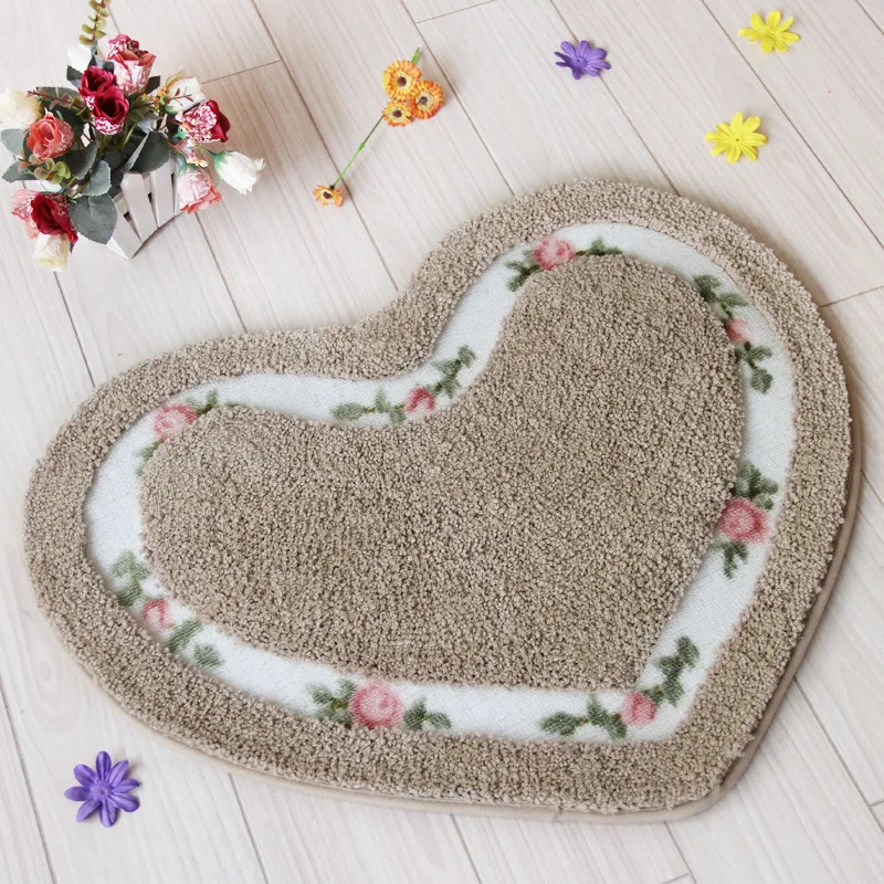 Heart Shaped Bathroom Rug Free Global Delivery