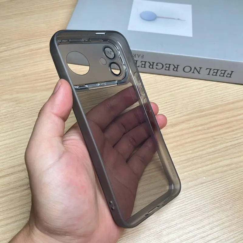 Magnetic Ultra-Thin Transparent Shockproof Silicone Phone Case with Lens Protection