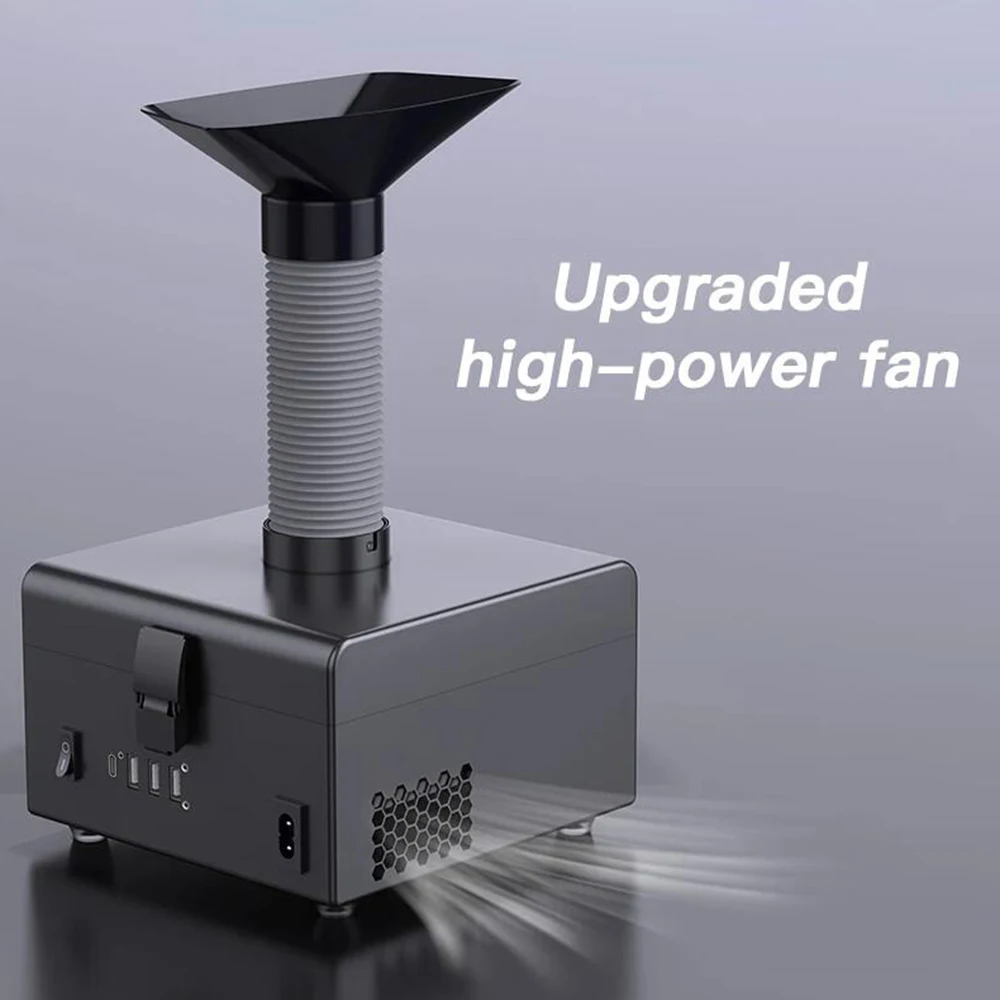 DIGRAY ZJ-802 ZJ-802S Welding Fume Purifier Air Dust Fume Purifier USB Fast Charger Industrial Mobile Phone PCB Welding Repair