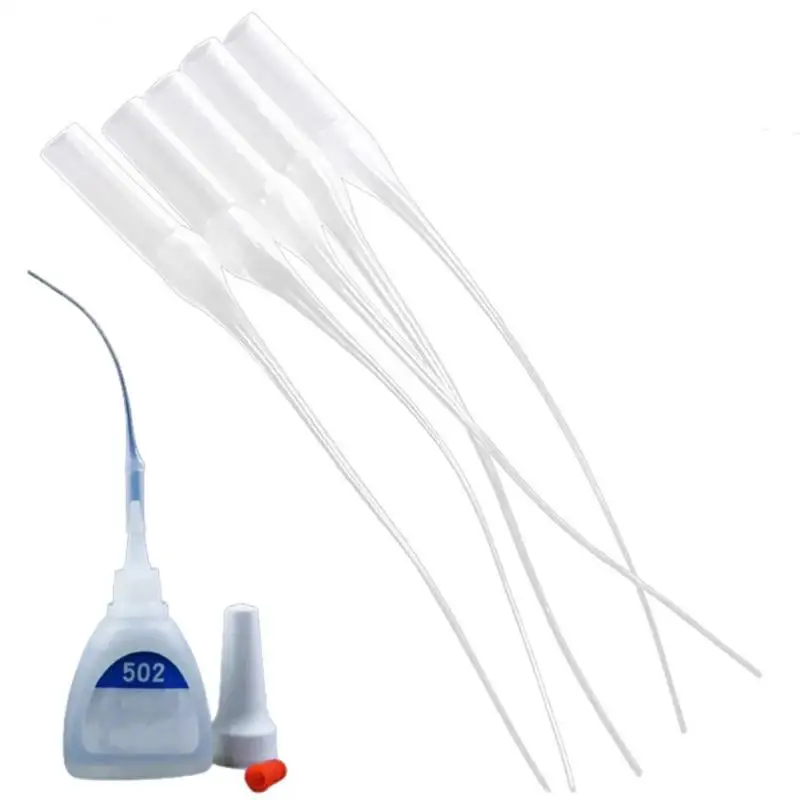 

Glue Dropper Micro-Tips Plastic Glue Bottle Tips Glue Extender Precision Applicator Dropping Tube Nozzle For Crafting Lab