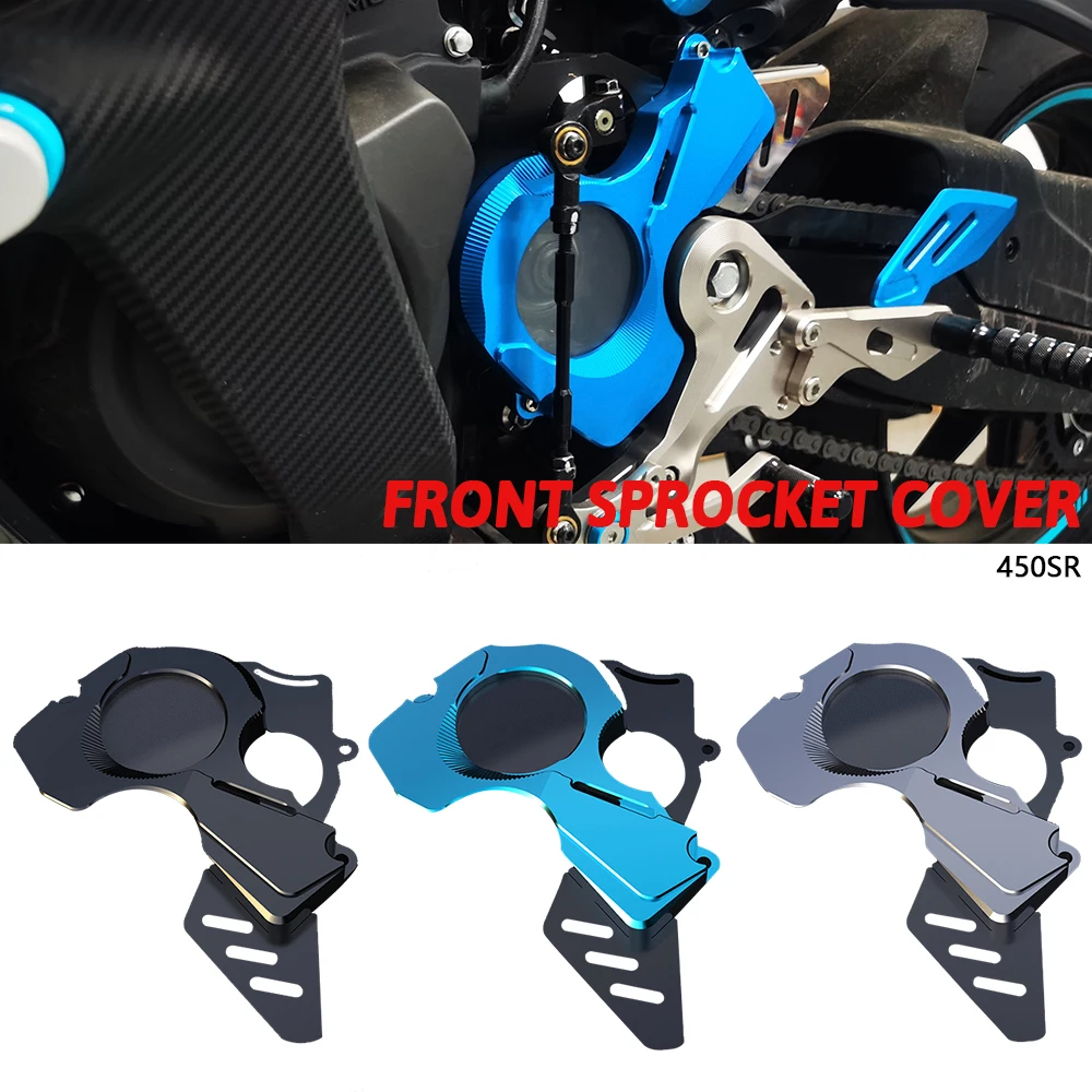 

Motorcycle Accessories For CFMOTO 450SR 2022-2023-2024 Front Sprocket Chain Cover Protection Guard sr450 450 SR CNC Aluminium