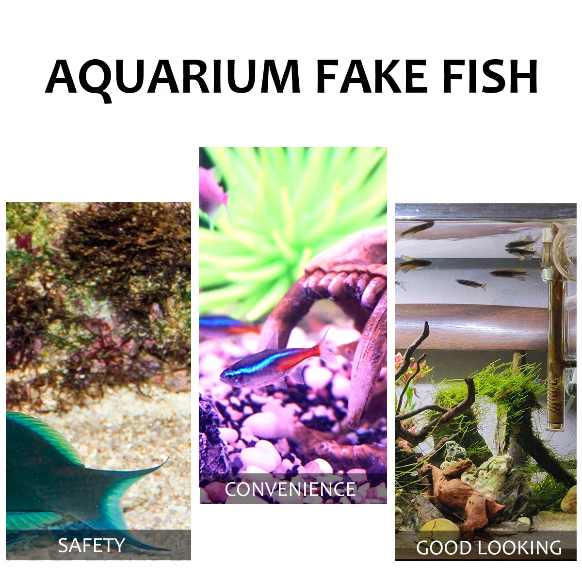 10 Pcs Fake Tropical Fish Plastic Fish Fake Tropical Aquarium Decorations Tank Pet Products Simulation Goldfish