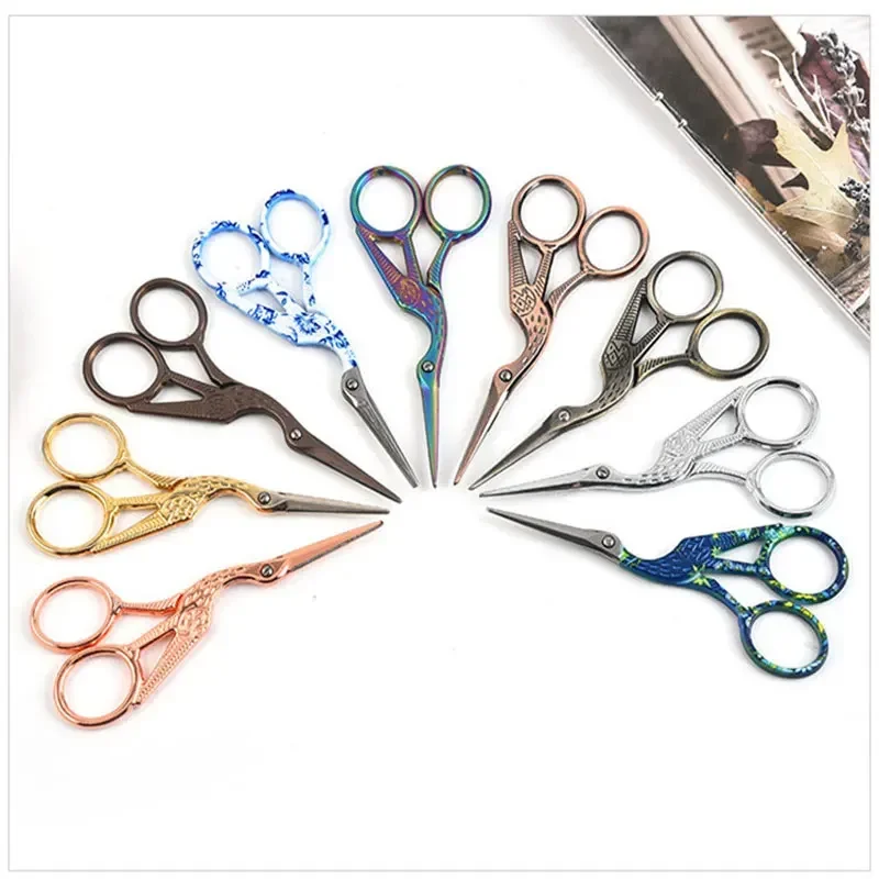 Sewing Scissors 1PC Embroidery Stork Shape Stainless Steel Small Craft DIY Sewing Tools