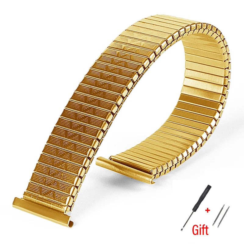 Universal Stainless Steel Elastic Stretch Watchband Replacement Bracelet