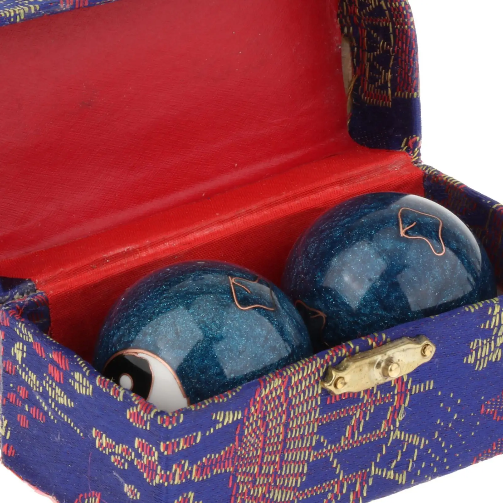 Pair of Baoding Balls with Storage Box for Hand And Stiffness Relief
