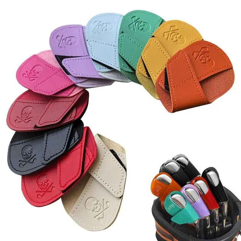 

Portable PU Golf Club Iron Head Covers Protector Golfs Head Cover Set Golf Accessories Golf Putter Cover Golfs Headcover 10Pcs