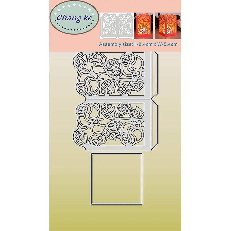 

New 2022 Equilateral Square Lantern Metal Cutting Dies For DIY Scrapbooking and Card Making Embossing Craft Decorative No Stamps