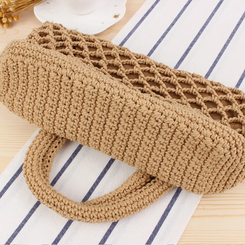 2023 Fashion Design Straw Woven Tote Bags Summer Casual Large Capacity Handbags New Fashion Beach Women Shoulder Simple Style
