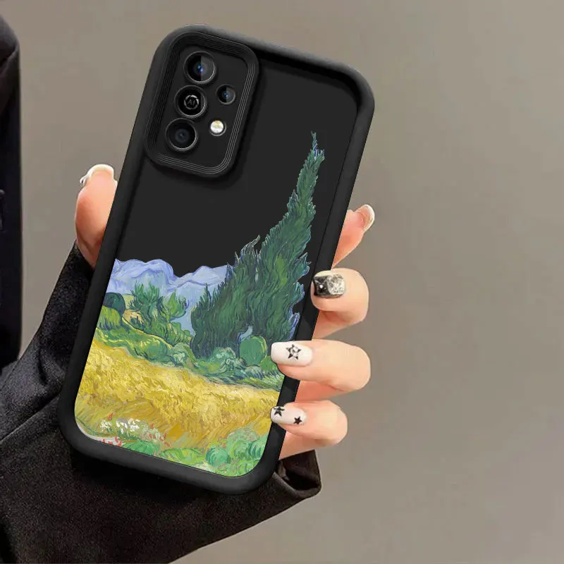 Van Gogh Starry Night Sunflower Art Phone Case
