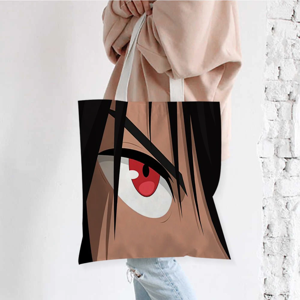

Anime Figure Handbag Reusable Shopping Bag Shoulder Bag Foldable Shopping Bag School Teachers Carry Canvas Tote Bag Bolsas