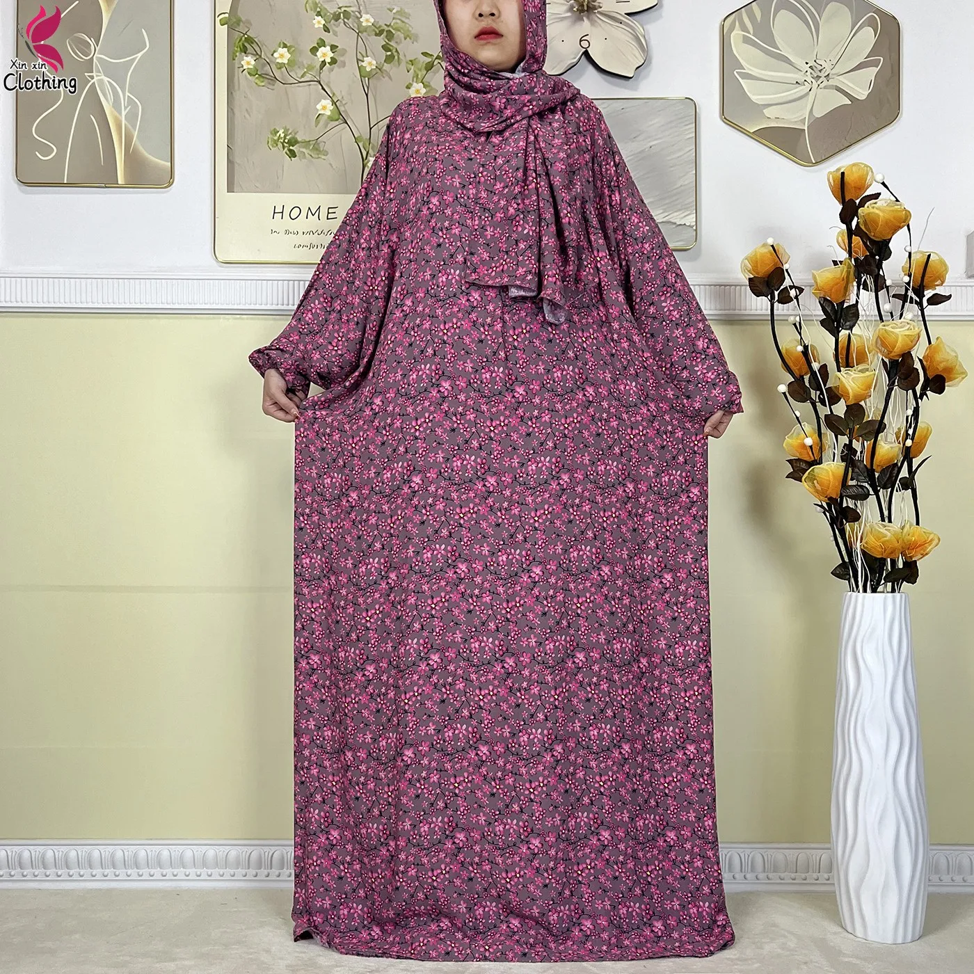 Loose Muslim Prayer Dress S79b6885c70d04e9f88e12fe7301ab03bW