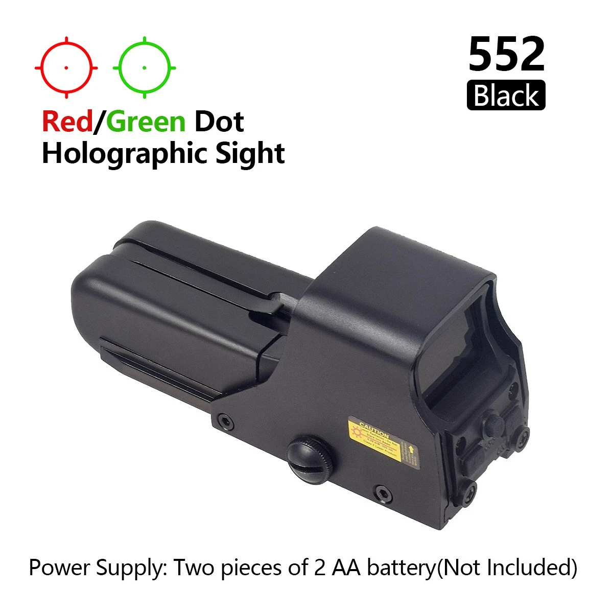 Tactical Red Dot Holographic Sight with Magnifier for Hunting Riflescopes and Airsoft Guns